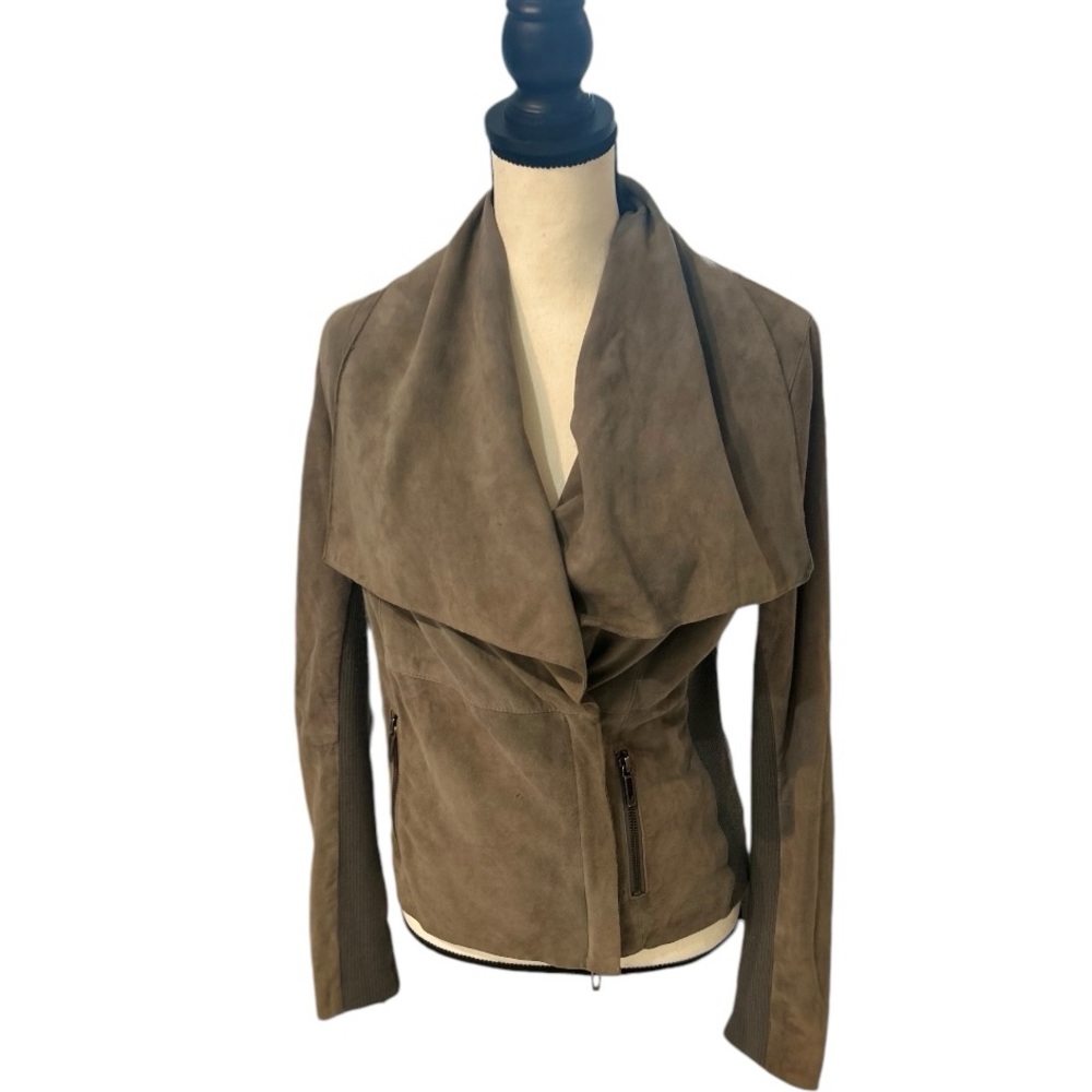 Vince Suede Gray Jacket Medium - image 1